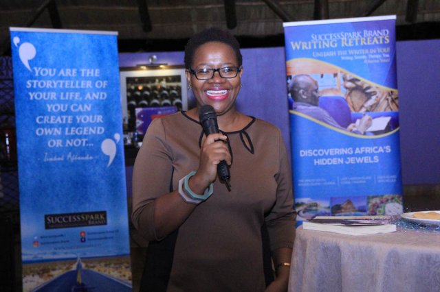 Nyana Kakoma of Sooo Many Stories giving her testimonial